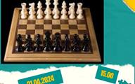 Chess Grandmaster Motivation Sports Instagram Post in Yellow Teal Scrapbook Style